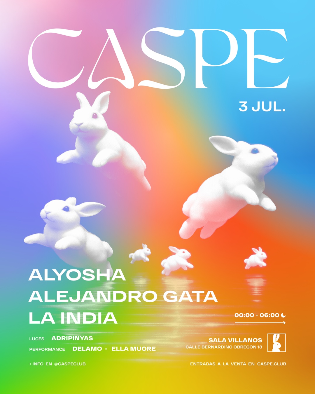 CASPE — Especial Orgullo — 3 de julio en Sala Villanos
